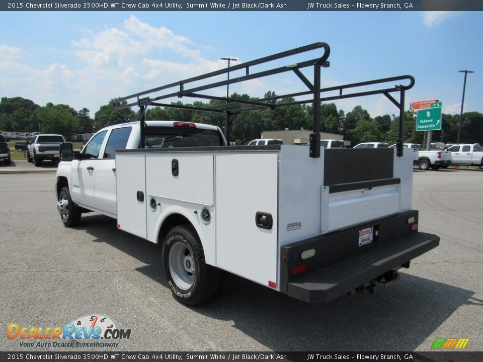 2015 Chevrolet Silverado 3500HD WT Crew Cab 4x4 Utility Summit White / Jet Black/Dark Ash Photo #3