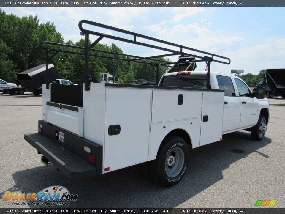 2015 Chevrolet Silverado 3500HD WT Crew Cab 4x4 Utility Summit White / Jet Black/Dark Ash Photo #5