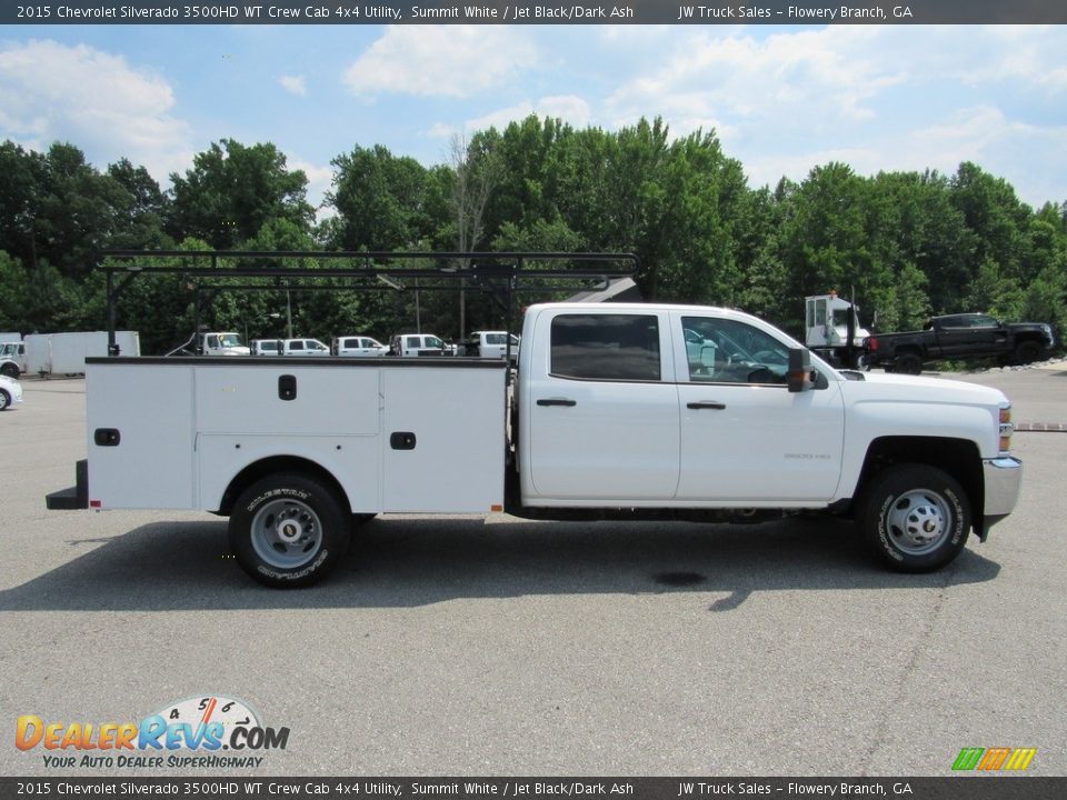 2015 Chevrolet Silverado 3500HD WT Crew Cab 4x4 Utility Summit White / Jet Black/Dark Ash Photo #6