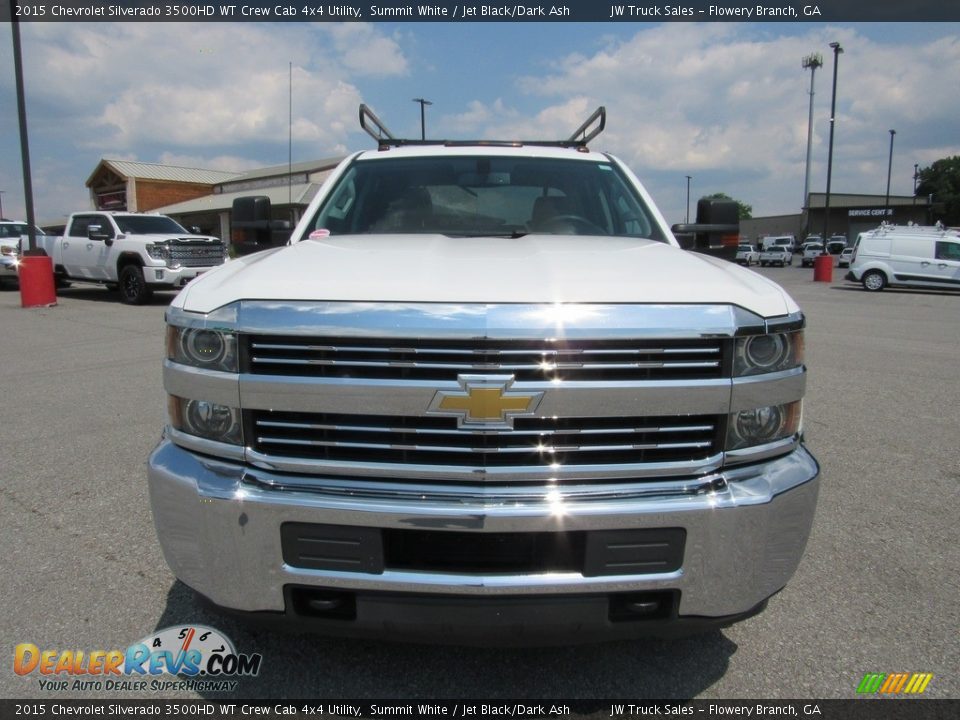 2015 Chevrolet Silverado 3500HD WT Crew Cab 4x4 Utility Summit White / Jet Black/Dark Ash Photo #8