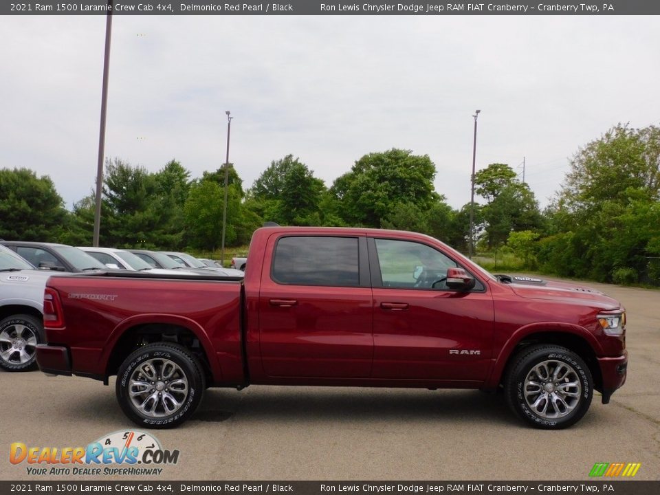 Delmonico Red Pearl 2021 Ram 1500 Laramie Crew Cab 4x4 Photo #4