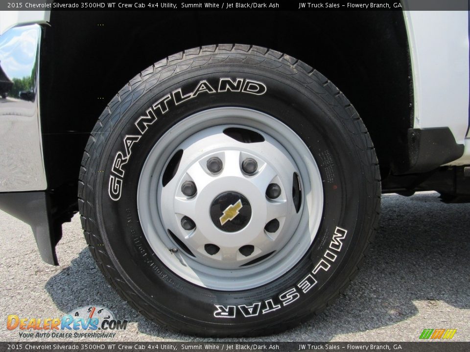 2015 Chevrolet Silverado 3500HD WT Crew Cab 4x4 Utility Summit White / Jet Black/Dark Ash Photo #9
