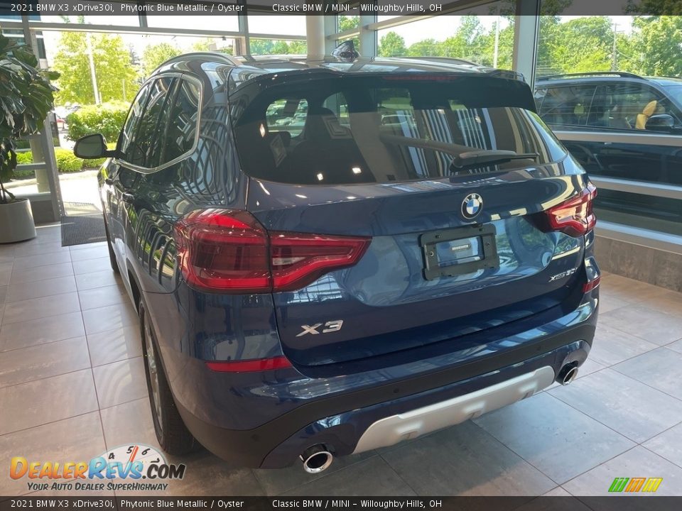 2021 BMW X3 xDrive30i Phytonic Blue Metallic / Oyster Photo #2