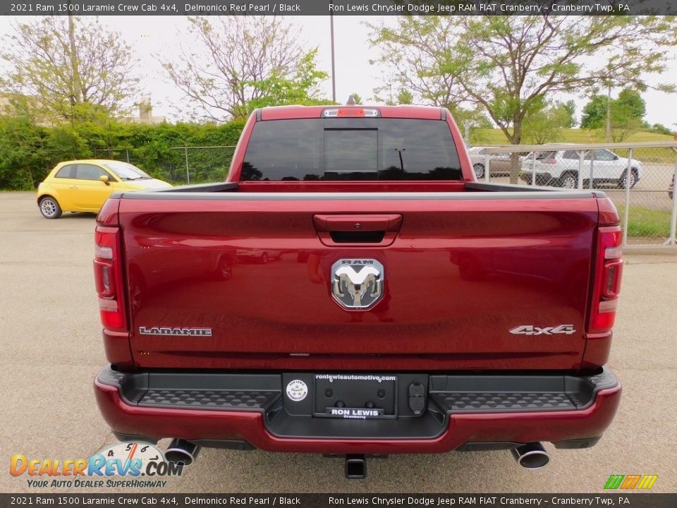 2021 Ram 1500 Laramie Crew Cab 4x4 Delmonico Red Pearl / Black Photo #6