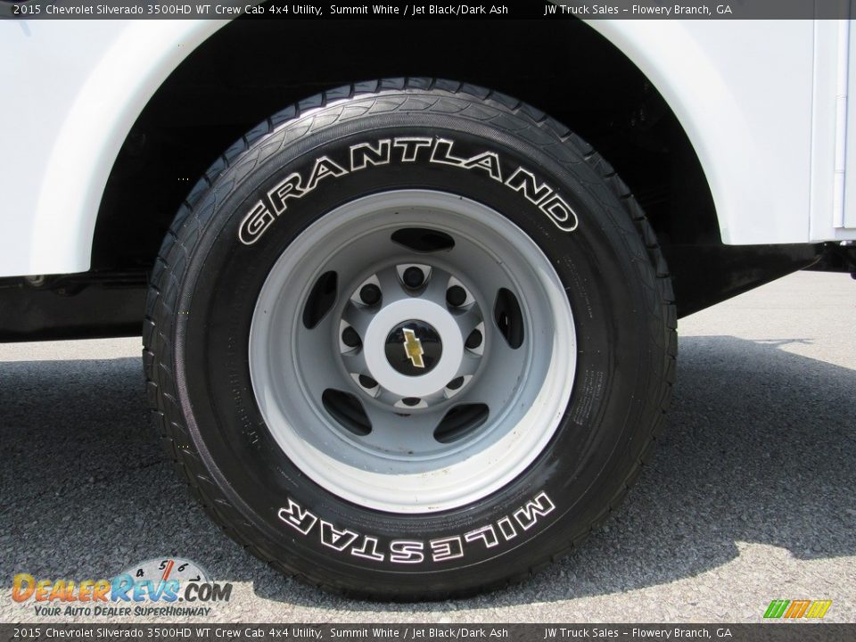 2015 Chevrolet Silverado 3500HD WT Crew Cab 4x4 Utility Summit White / Jet Black/Dark Ash Photo #11