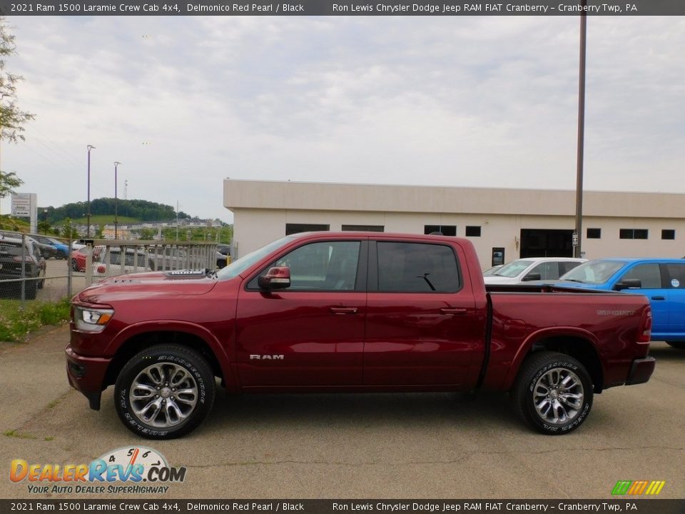 2021 Ram 1500 Laramie Crew Cab 4x4 Delmonico Red Pearl / Black Photo #9