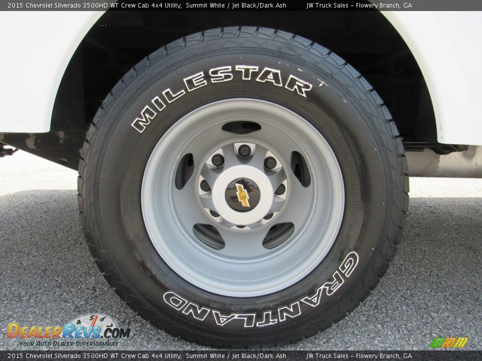 2015 Chevrolet Silverado 3500HD WT Crew Cab 4x4 Utility Summit White / Jet Black/Dark Ash Photo #13