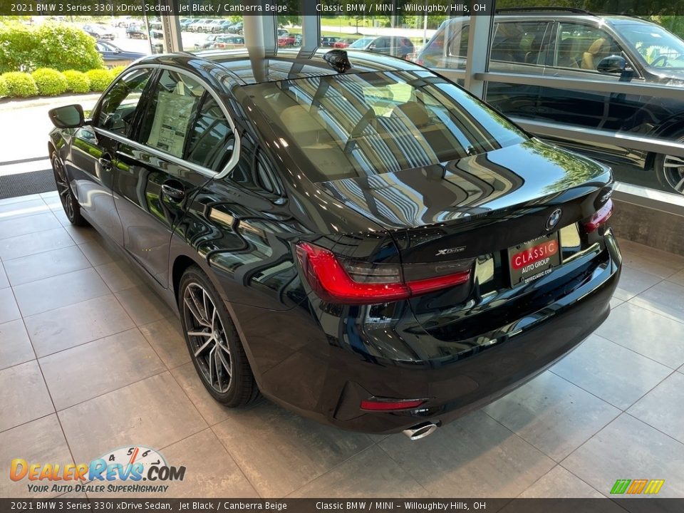 2021 BMW 3 Series 330i xDrive Sedan Jet Black / Canberra Beige Photo #2