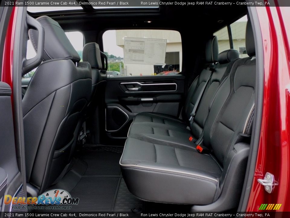 Rear Seat of 2021 Ram 1500 Laramie Crew Cab 4x4 Photo #12