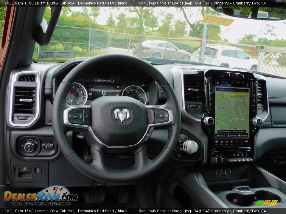 Dashboard of 2021 Ram 1500 Laramie Crew Cab 4x4 Photo #13