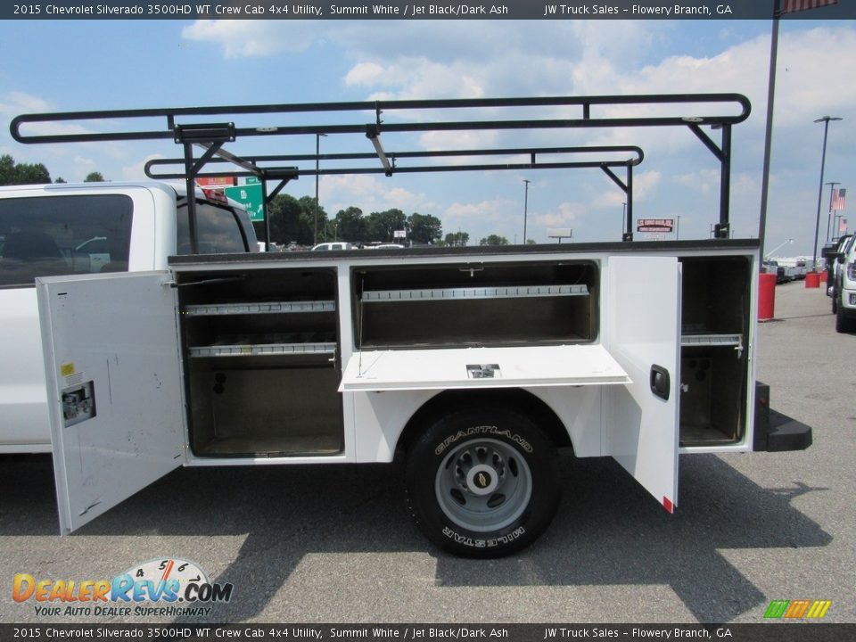 2015 Chevrolet Silverado 3500HD WT Crew Cab 4x4 Utility Summit White / Jet Black/Dark Ash Photo #17