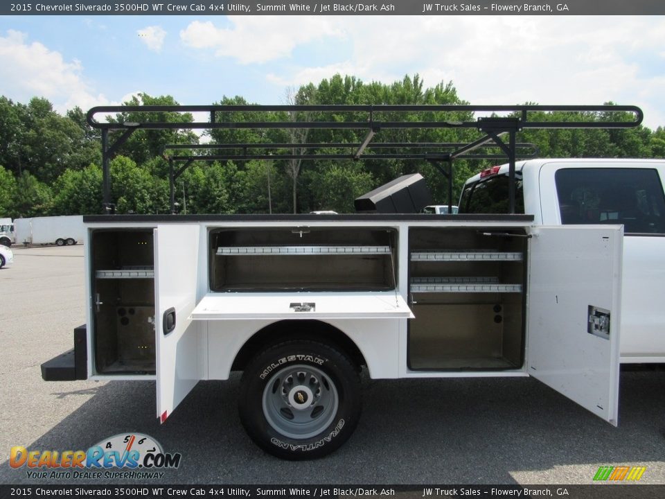 2015 Chevrolet Silverado 3500HD WT Crew Cab 4x4 Utility Summit White / Jet Black/Dark Ash Photo #18