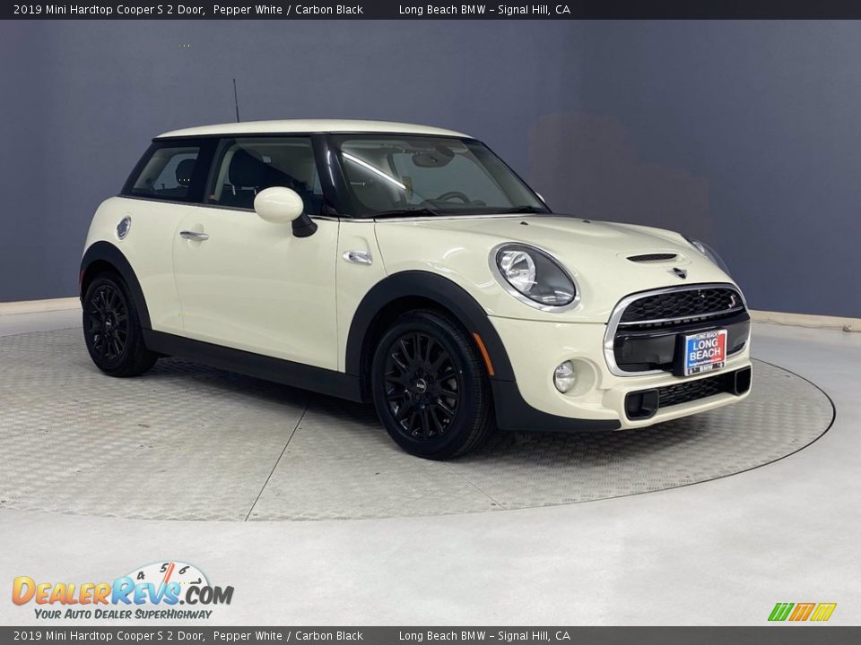 2019 Mini Hardtop Cooper S 2 Door Pepper White / Carbon Black Photo #1