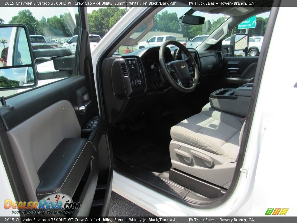 2015 Chevrolet Silverado 3500HD WT Crew Cab 4x4 Utility Summit White / Jet Black/Dark Ash Photo #19