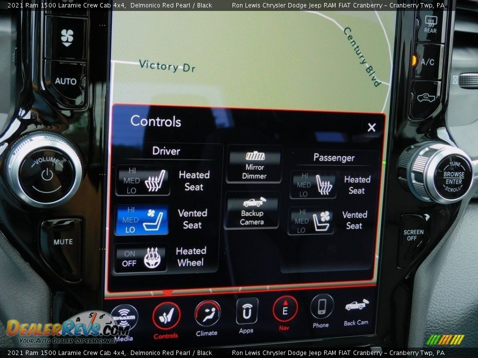 Navigation of 2021 Ram 1500 Laramie Crew Cab 4x4 Photo #17