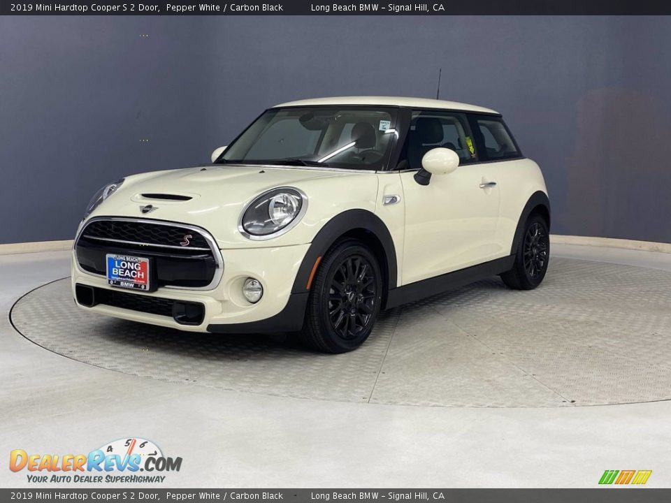 2019 Mini Hardtop Cooper S 2 Door Pepper White / Carbon Black Photo #3