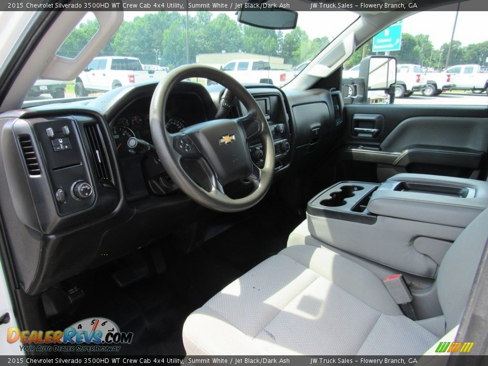2015 Chevrolet Silverado 3500HD WT Crew Cab 4x4 Utility Summit White / Jet Black/Dark Ash Photo #22