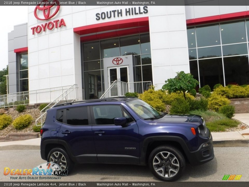 2018 Jeep Renegade Latitude 4x4 Jetset Blue / Black Photo #2