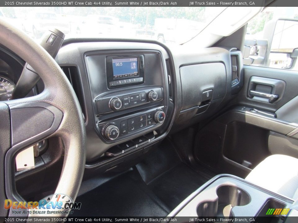 2015 Chevrolet Silverado 3500HD WT Crew Cab 4x4 Utility Summit White / Jet Black/Dark Ash Photo #25