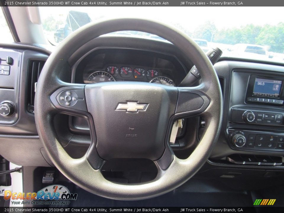 2015 Chevrolet Silverado 3500HD WT Crew Cab 4x4 Utility Summit White / Jet Black/Dark Ash Photo #27