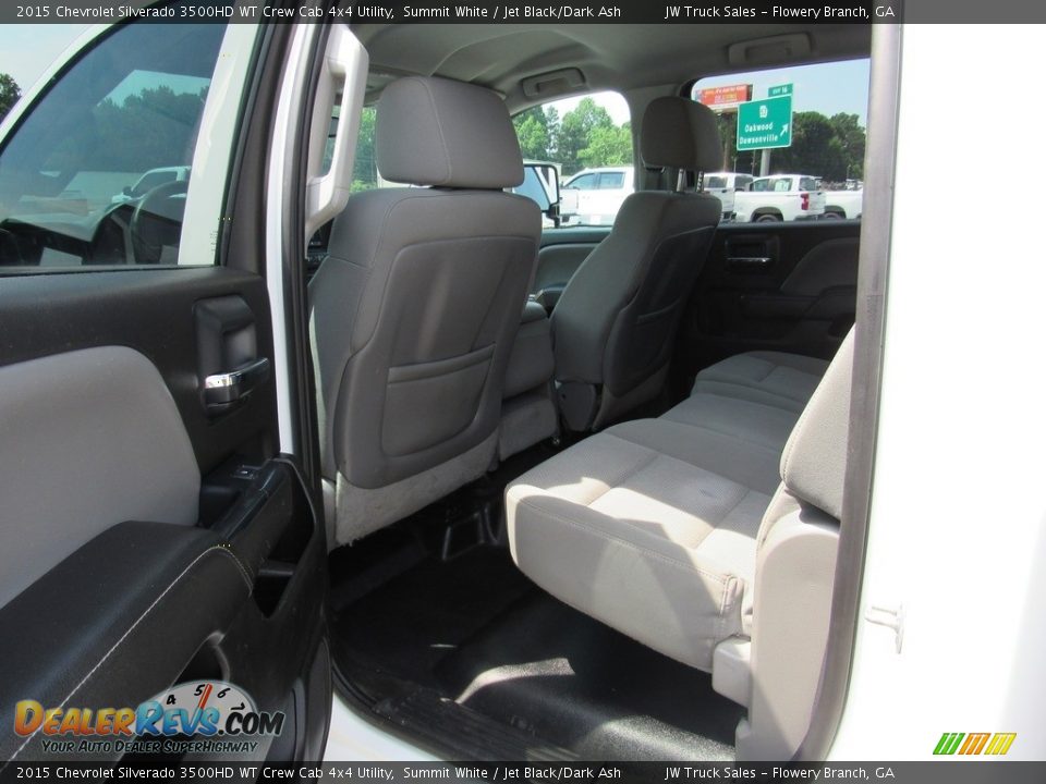 2015 Chevrolet Silverado 3500HD WT Crew Cab 4x4 Utility Summit White / Jet Black/Dark Ash Photo #28