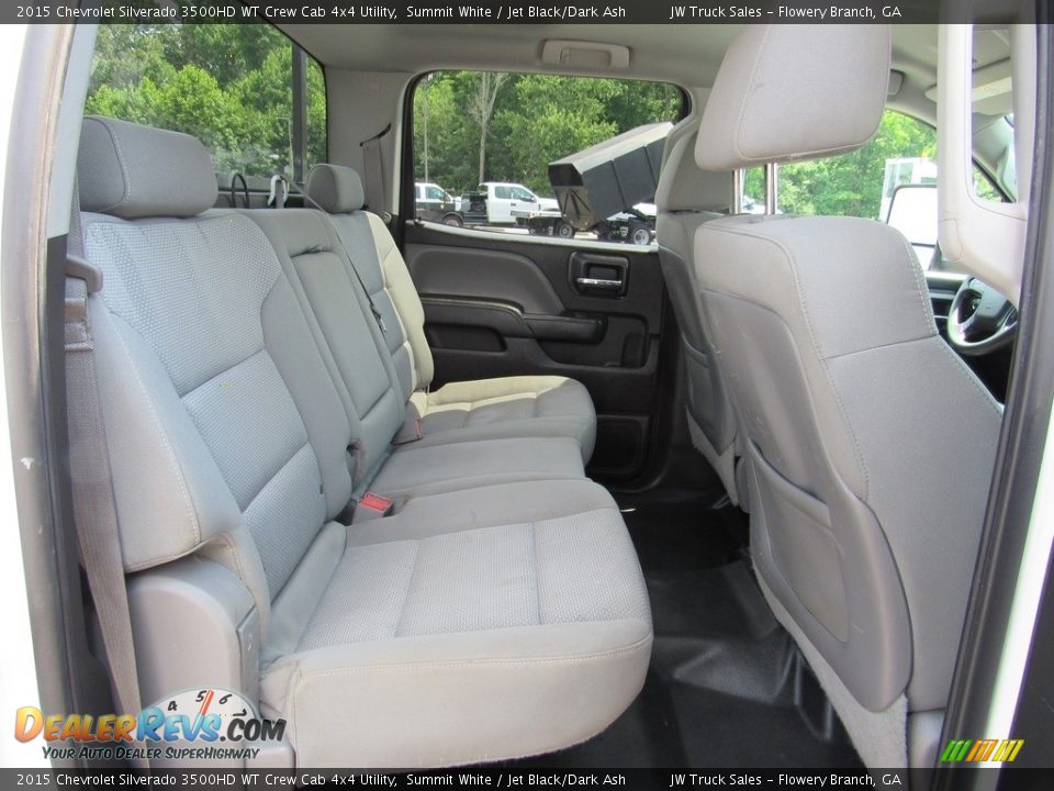 2015 Chevrolet Silverado 3500HD WT Crew Cab 4x4 Utility Summit White / Jet Black/Dark Ash Photo #32