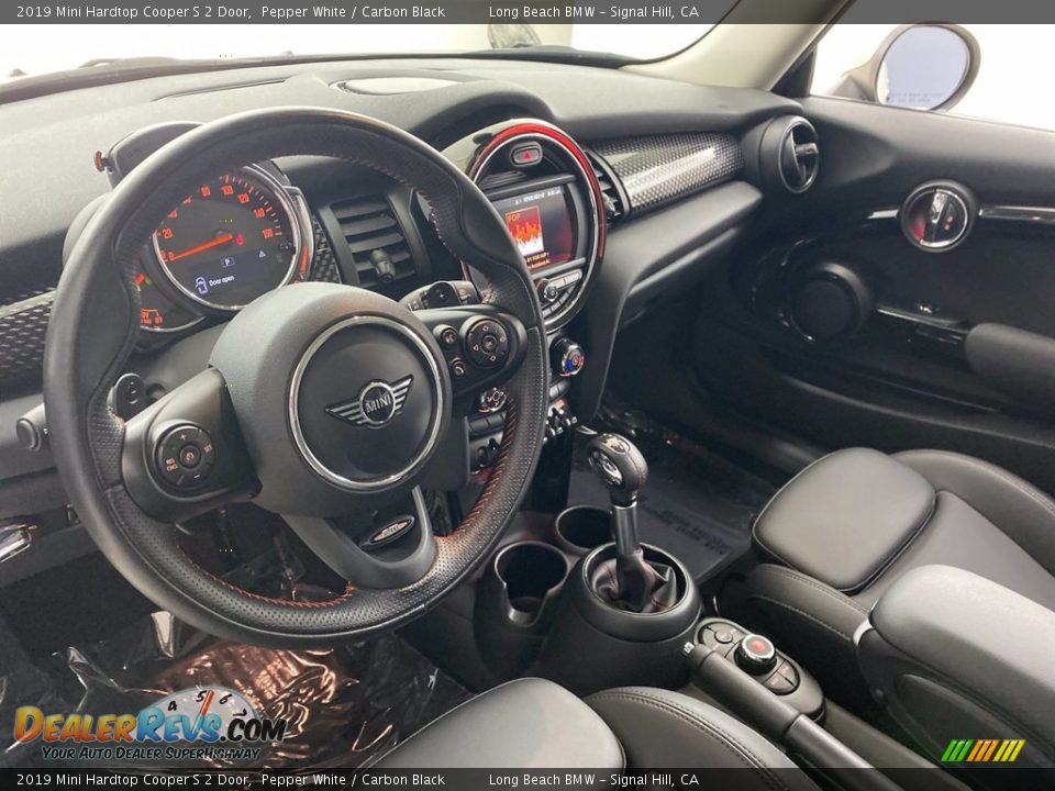 2019 Mini Hardtop Cooper S 2 Door Pepper White / Carbon Black Photo #16