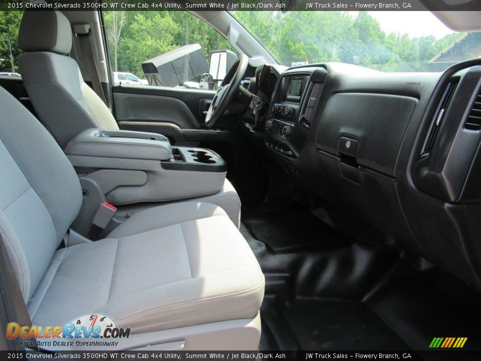 2015 Chevrolet Silverado 3500HD WT Crew Cab 4x4 Utility Summit White / Jet Black/Dark Ash Photo #35
