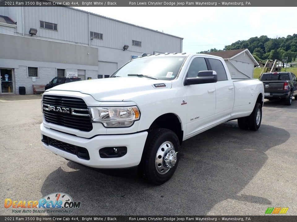 2021 Ram 3500 Big Horn Crew Cab 4x4 Bright White / Black Photo #1