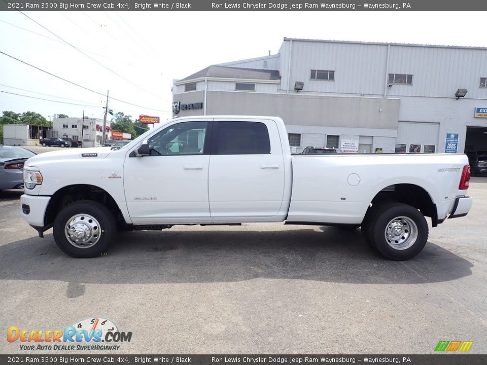 2021 Ram 3500 Big Horn Crew Cab 4x4 Bright White / Black Photo #3