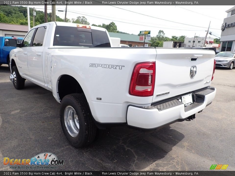 2021 Ram 3500 Big Horn Crew Cab 4x4 Bright White / Black Photo #4