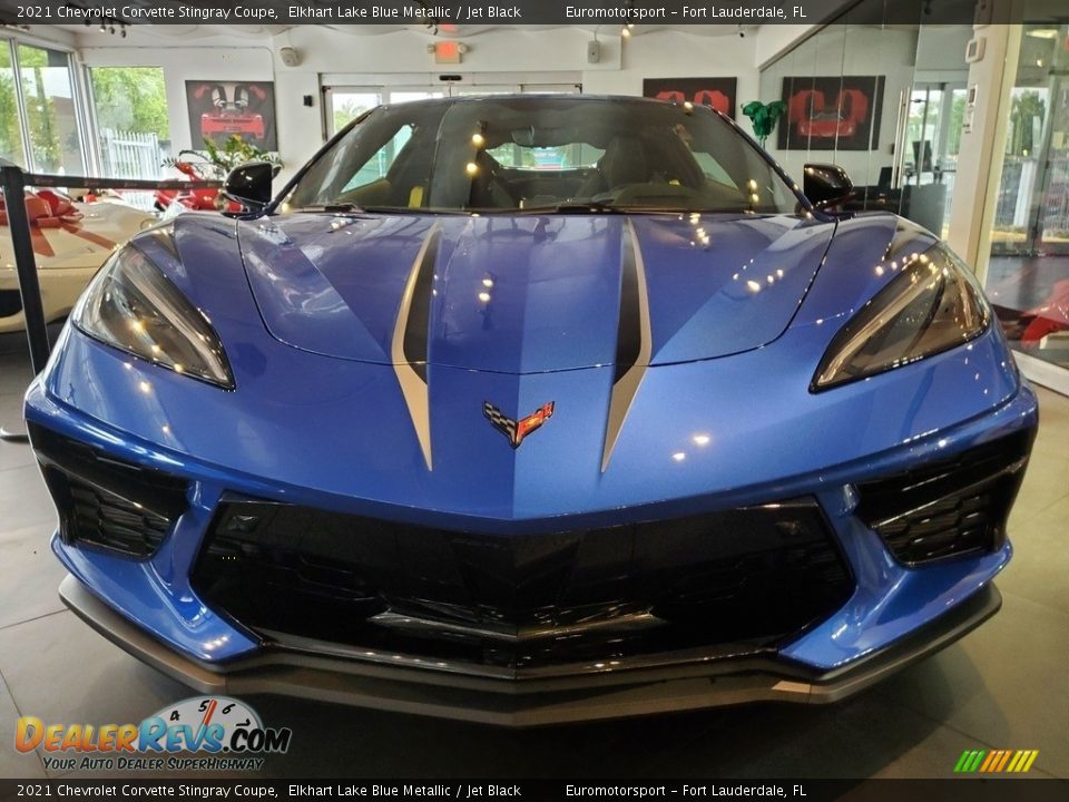 2021 Chevrolet Corvette Stingray Coupe Elkhart Lake Blue Metallic / Jet Black Photo #5