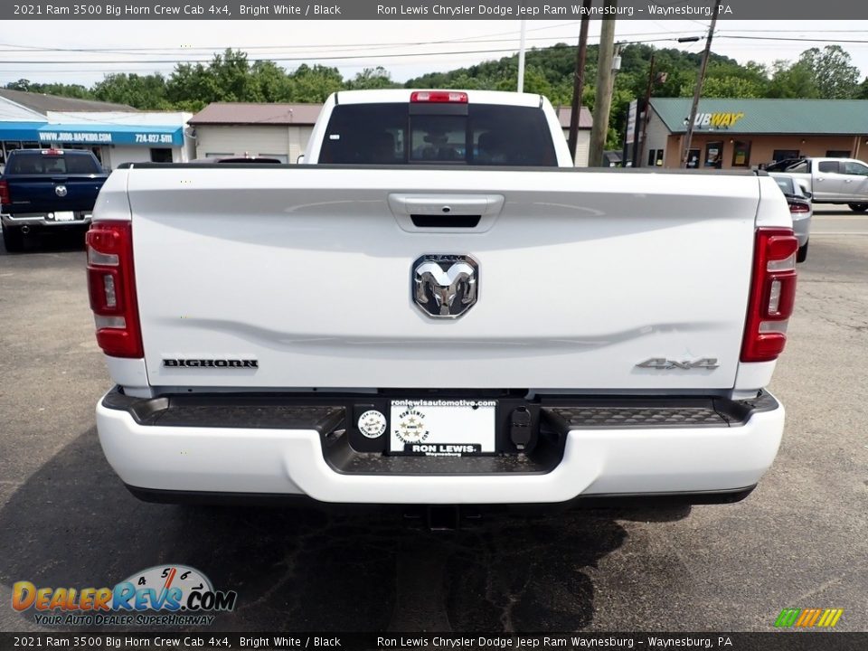 2021 Ram 3500 Big Horn Crew Cab 4x4 Bright White / Black Photo #5