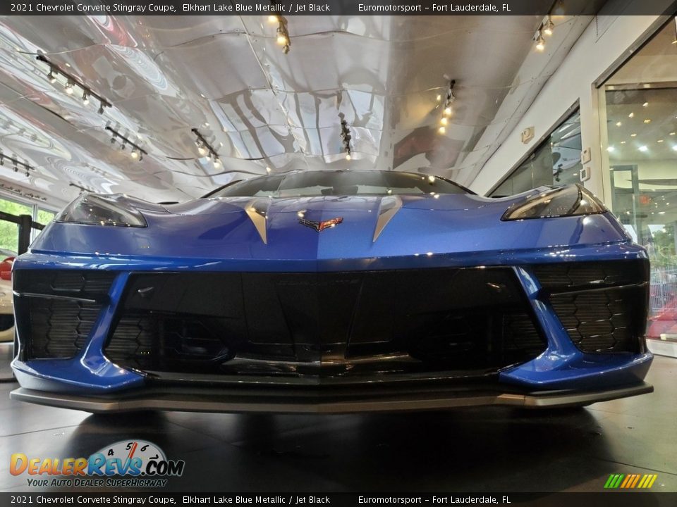 2021 Chevrolet Corvette Stingray Coupe Elkhart Lake Blue Metallic / Jet Black Photo #6