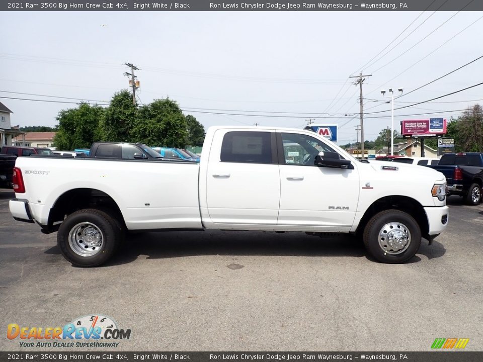 2021 Ram 3500 Big Horn Crew Cab 4x4 Bright White / Black Photo #6