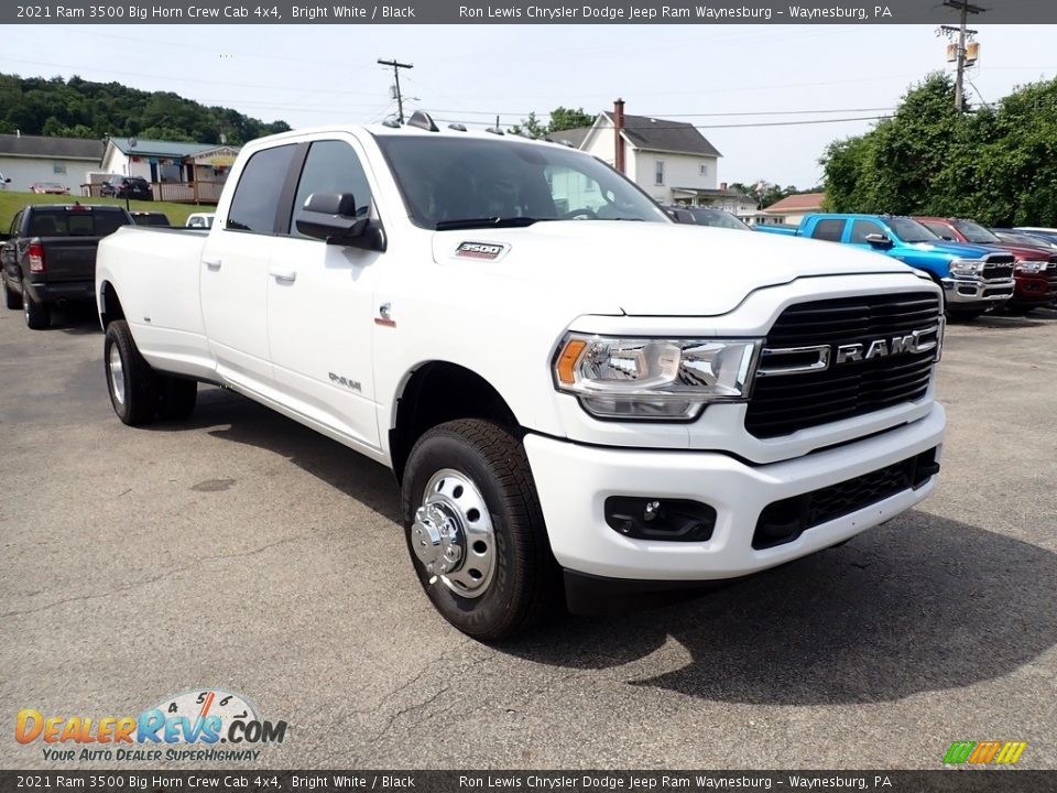 2021 Ram 3500 Big Horn Crew Cab 4x4 Bright White / Black Photo #7