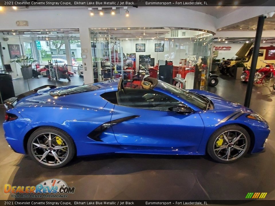 2021 Chevrolet Corvette Stingray Coupe Elkhart Lake Blue Metallic / Jet Black Photo #12