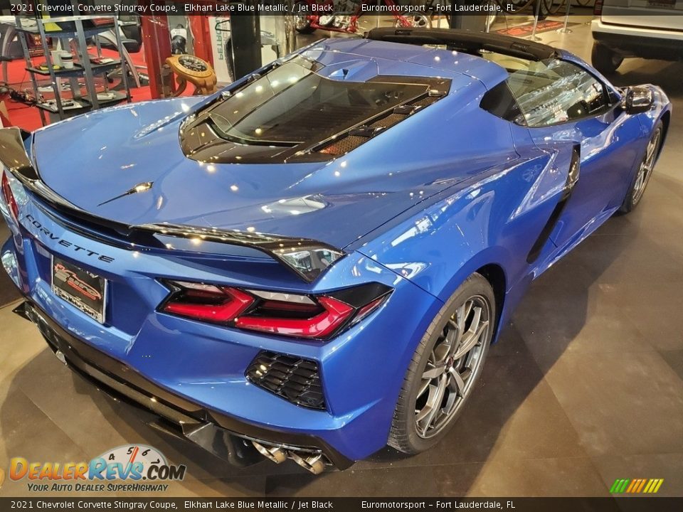 2021 Chevrolet Corvette Stingray Coupe Elkhart Lake Blue Metallic / Jet Black Photo #15