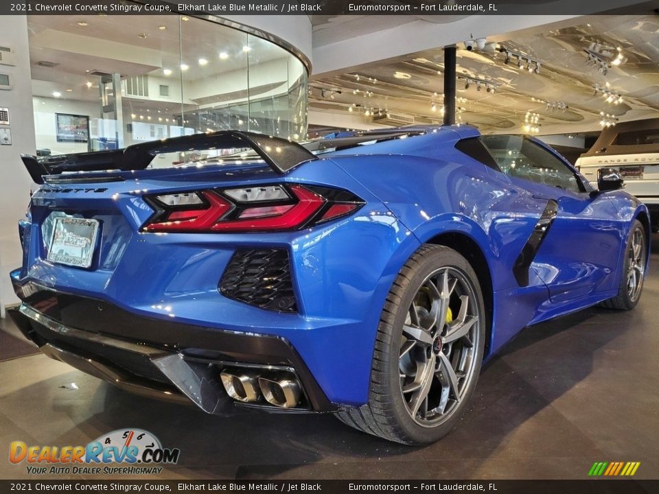 2021 Chevrolet Corvette Stingray Coupe Elkhart Lake Blue Metallic / Jet Black Photo #16