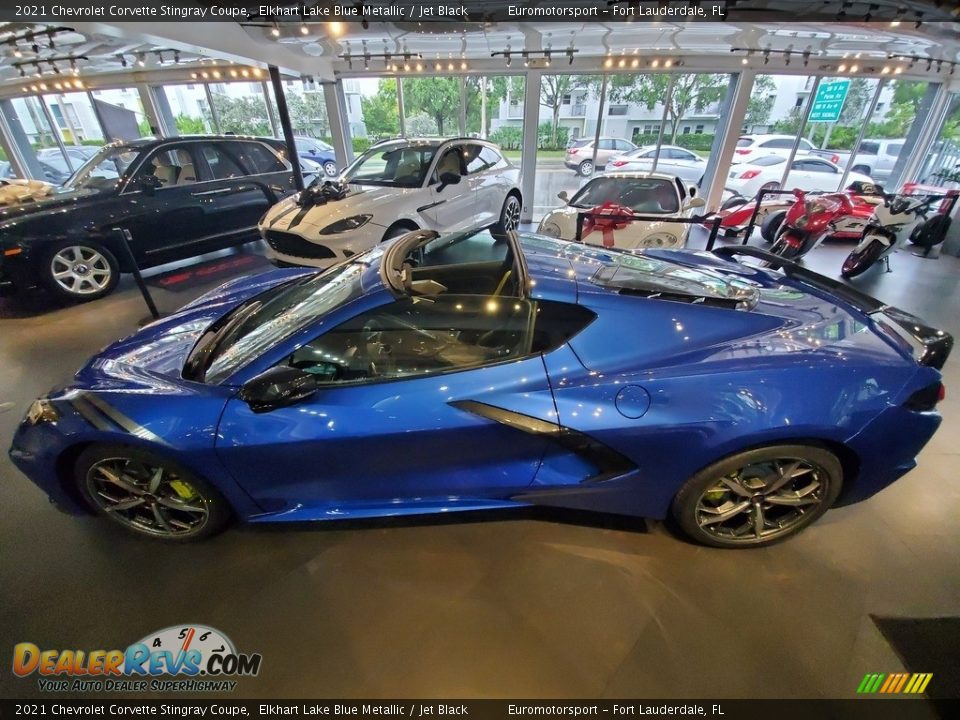 2021 Chevrolet Corvette Stingray Coupe Elkhart Lake Blue Metallic / Jet Black Photo #25