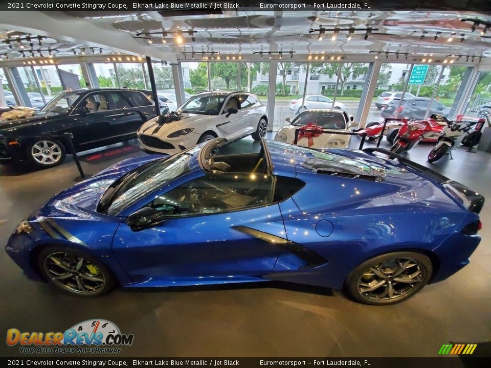 2021 Chevrolet Corvette Stingray Coupe Elkhart Lake Blue Metallic / Jet Black Photo #26