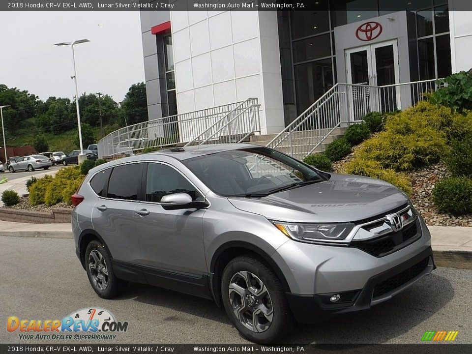 2018 Honda CR-V EX-L AWD Lunar Silver Metallic / Gray Photo #1