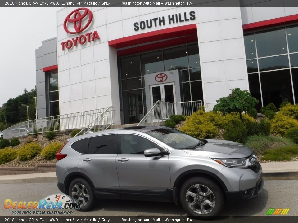 2018 Honda CR-V EX-L AWD Lunar Silver Metallic / Gray Photo #2