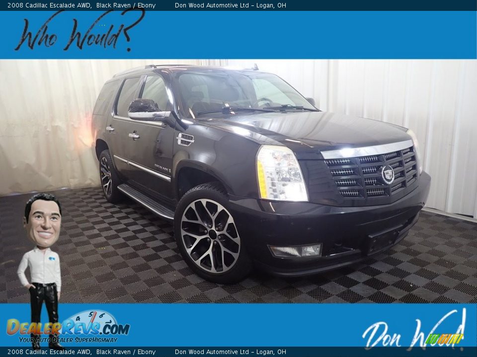 2008 Cadillac Escalade AWD Black Raven / Ebony Photo #1