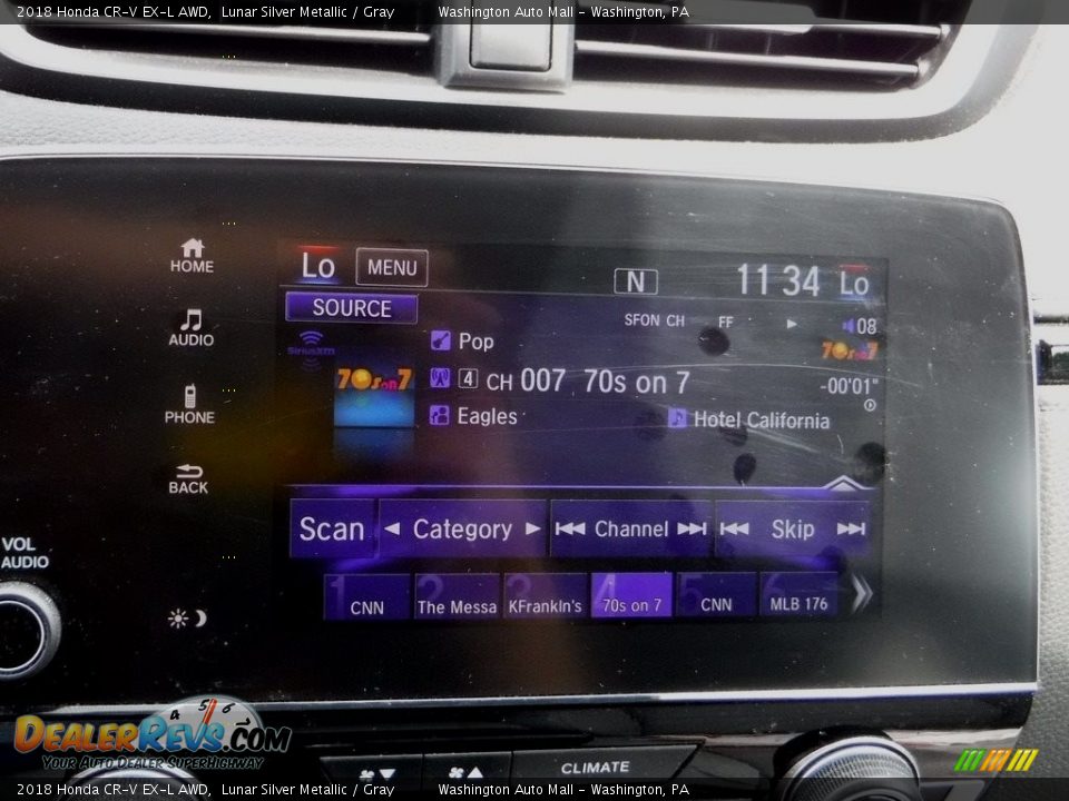 2018 Honda CR-V EX-L AWD Lunar Silver Metallic / Gray Photo #4