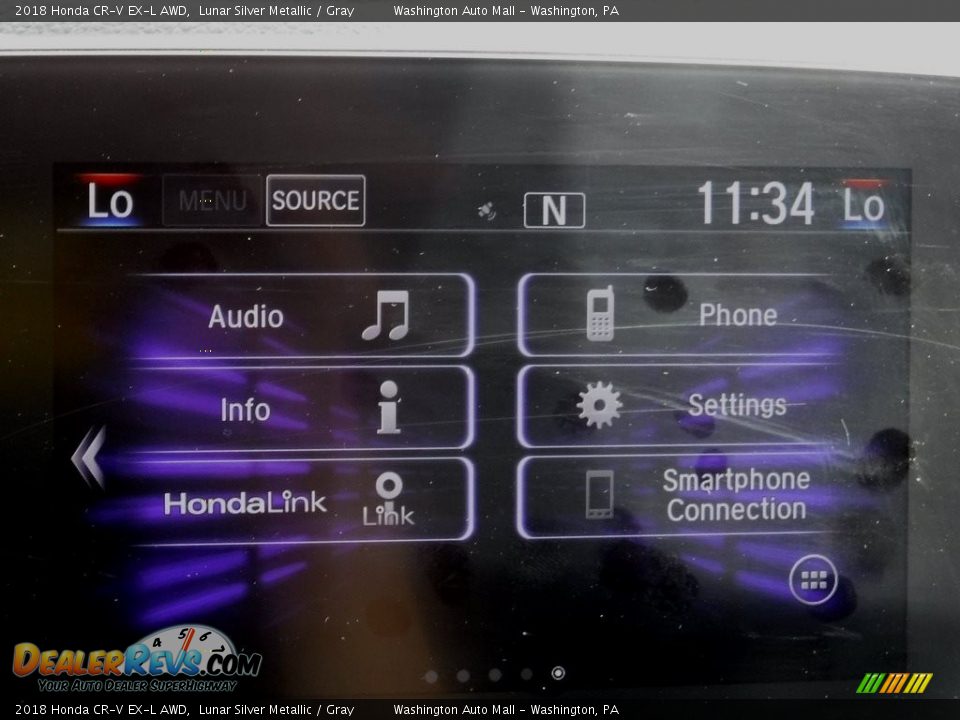 2018 Honda CR-V EX-L AWD Lunar Silver Metallic / Gray Photo #5