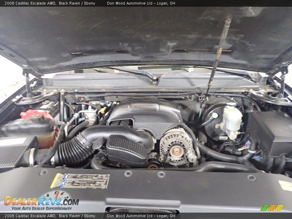 2008 Cadillac Escalade AWD Black Raven / Ebony Photo #8