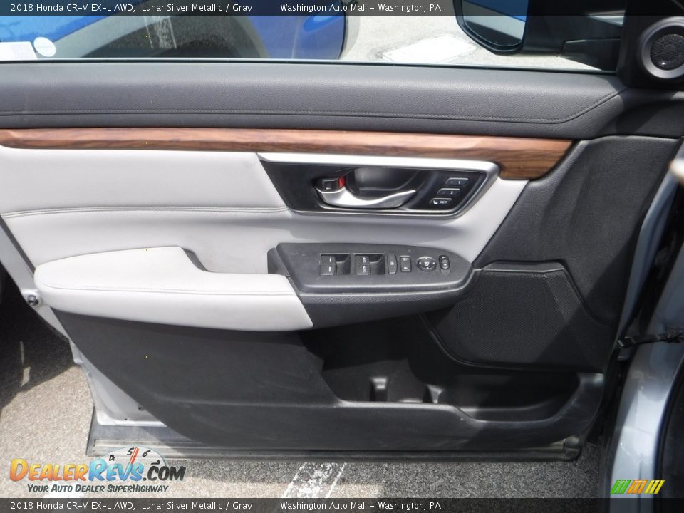 2018 Honda CR-V EX-L AWD Lunar Silver Metallic / Gray Photo #18