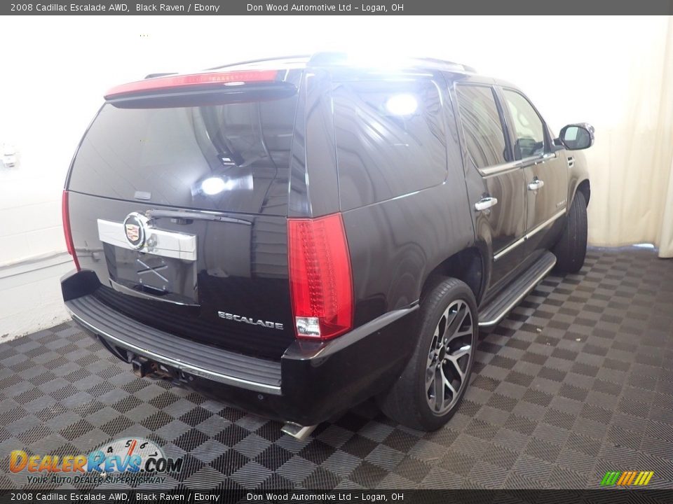 2008 Cadillac Escalade AWD Black Raven / Ebony Photo #16
