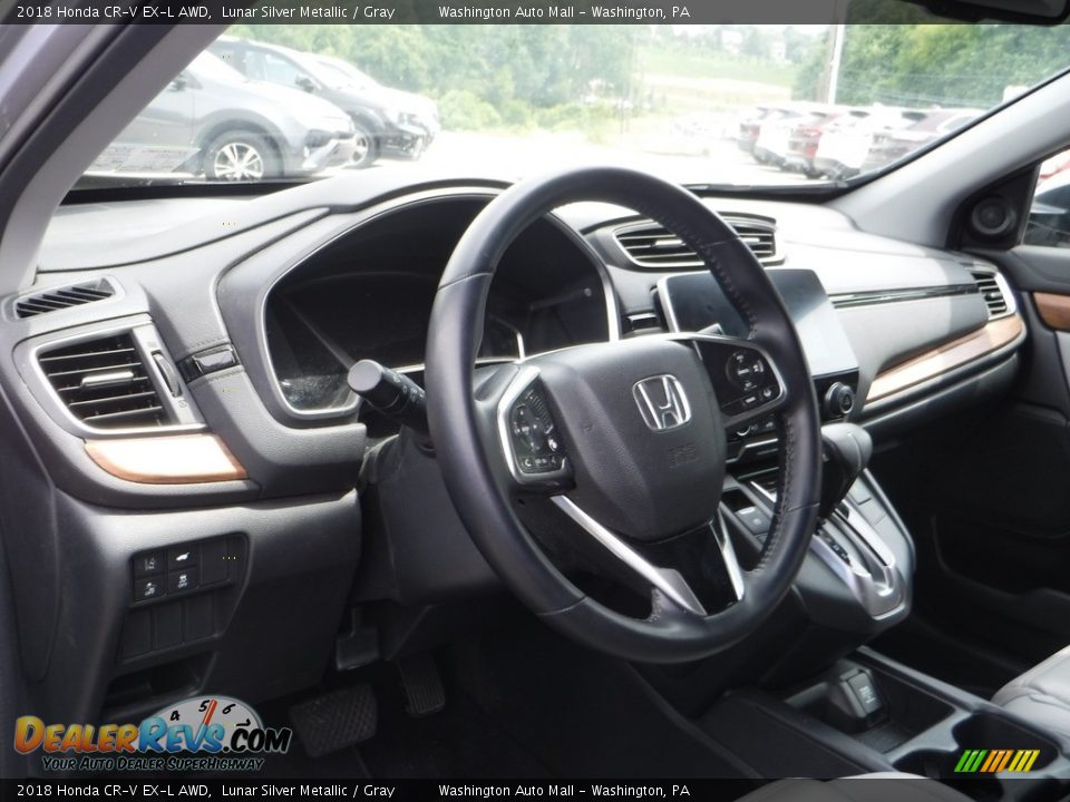 2018 Honda CR-V EX-L AWD Lunar Silver Metallic / Gray Photo #20